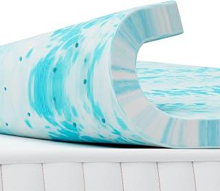 2 Inch Mattress Toppers Memory Foam Cooling Gel Infused for Enhanced Comfort, CertiPUR-US Certified Breathable Bed Topper Pad with Support for Sleeper Sofa Couch RV Camper, Twin