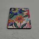 MEEgoodo for iPad Pro M2 12.9 Case 6th/5th/4th/3rd Generation 2022 2021 2020 2018 with Pencil Holder, Tablet Cover with Soft TPU Back Shell, Art Painted Flowers