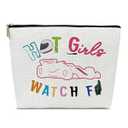 Ythuil Racing Gifts Makeup Bag, F1 Merch Cosmetic Pouch for Purse, Hot Girls Watch F1, Racing Car Motorsport Gifts for Women Friends Racer Car Lovers, Aesthetic Makeup Bag
