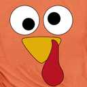 Thanksgiving Shirts for Women Happy Turkey Day T-Shirts Turkey Face Tee Tops (Orange, XXL)