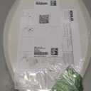 KOHLER 4636-RL-96 Cachet ReadyLatch Elongated Toilet Seat Slow Close Soft Close, Toilet Seat Quiet Lid, Contoured Grip-Tight Bumpers Installation Hardware, Apartment Essentials, Biscuit