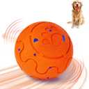 Interactive Dog Ball, Smart Dog Toy for Medium and Large Dogs, Automatic Moving, Rotating & Bouncing, E-TPU Material, IP54 Waterproof, Motion-Activated Dog Stimulation Toy to Keep Them Busy