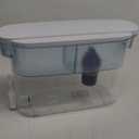 PUR PLUS 30-Cup Water Filter Dispenser in the "Color Classic Blue". It is a large-capacity water filtration system designed for household use.