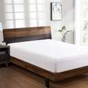 FreshCulture King Fitted Sheet Only - Hotel Quality Fitted Sheet King Size - Ultra Soft & Breathable - Brushed Microfiber - Deep Pocket - Cooling Fitted Sheets for King Size Bed (White)