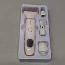 Wet & Dry Electric Razor for Women Men,4 in 1 Rechargeable Led Display Electric Shaver and Facial Hair Remover,Painless Ladies Body Razors for Nose Face Body Leg Bikini Arm Hair (Pink)