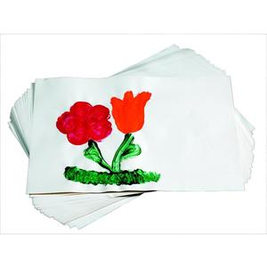 School Smart Finger Paint Paper, 60 lb, 16 x 22 Inches, White, 500 Sheets