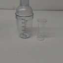 7 Pcs Plastic Cocktail Shaker Set Drink Mixer with Mark Clear Drink Cocktail Shaker and Measuring Jigger Set Ounce Cup Clear for Bar Party Home Use Wine Bar(17oz)