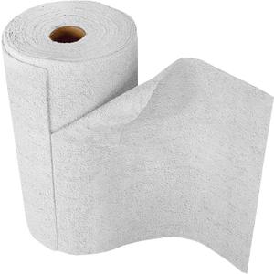 Eurow Microfiber Tear-A-Towel Cloth Roll, Reusable Paper Towel Alternative, Washable Up to 50 Times, Lint-Free, Streak-Free, for Kitchen, Auto, Home, Garage, Cleaning & Drying, 11"x12", 75-Pack, White
