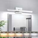 VOLISUN Modern Bathroom Vanity Light 24 inch, Rotatable, 14W Dimmable 5CCT Led Bathroom Light Fixture Over Mirror, Chrome Vanity Light for Bathroom Mirror Cabinets-ETL Certificated