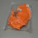 ZAFUL Women's Textured Underwire Bikini Set V Notch High Cut Swimwear Tie Side Ribbed Sexy Swimsuits (Orange, L)