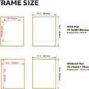 Giftgarden 11x14 Picture Frame Gold, Metal Photo Frame Display Pictures 8x10 with Mat or 11x14 Without Mat, Vertical or Horizontal Wall Mounting, 1 Pack