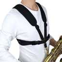 Adorence Saxophone Harness Strap, Padded Shoulder & Chest Sax Strap for Baritone, Tenor, and Alto Saxophones, Ideal for Kids, Juniors & Beginners, Small