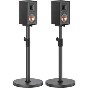 Height Adjustable Bookshelf Speaker Stands Pair for Klipsch Speaker Stands for Surround Sound - Heavy-duty Floor Speaker Stand for Klipsch R-50M R-51M R-40M R-41M Speakers Stands with Cable Management