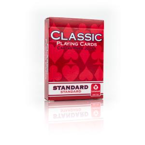 Cartamundi Poker Playing Cards, Red, Pack of 5