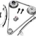 Timing Chain Kit with Guide Tensioner VVT Sprocket Compatible with Toyota Camry Highlander RAV4 Sienna Avalon Venza 2.5L 2.7L Replace# 13070-0V010 13050-0V010