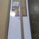 Ideal Pet Products Aluminum Pet Patio Door, Adjustable Height 77-5/8" to 80-3/8", 15" x 20" Flap Size, White