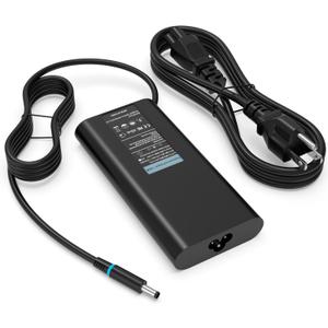 130W AC Adapter Compatible with Dell Inspiron 16 Plus 7640 7620 7630 Business Laptop/Inspiron 14 16 Plus 7420 7430 7510/Replacement for Dell XPS 15 17 9730 9640 1meter 3 Prong US Power Cord