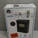 Architectural Mailboxes Designer Galvanized Steel, Locking Wall Mount Mailbox, Black with Satin Nickel