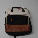 LOVEVOOK Laptop Backpack for Women, 15.6 Inch Work Business Backpacks Purse With Large Capacity, Waterproof Nurse Bag College Bookbag for School, Waterproof Casual Daypack for Travel (Beige-Black)