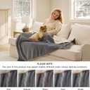 Bedsure Waterproof Dog Blankets for Small Dogs - Small Cat Blanket Washable for Couch Protection, Sherpa Fleece Puppy Blanket, Soft Plush Reversible Throw Furniture Protector, 25"X35", Grey