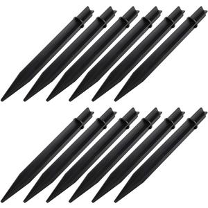 12 Pack Solar Light Replacement Stakes - Plastic Ground Spikes, Universal Path & Christmas Lights Replacement, Yard & Garden Outdoor Ground Decorations