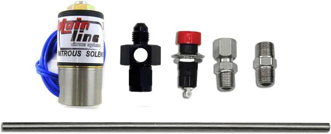 Nitrous Express ML15600 Nitrous Purge Valve Kit -04AN Manifold Adapter Fitting Push Button Activation Vent Tube Nitrous Purge Valve Kit