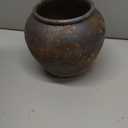 Denique Rustic Vase for Home Decor, Farmhouse Terracotta Vases, Large Ceramic Vase for Living Room Decor, Black Pottery Vase Large Clay Vase, Rustic Farmhouse Tabletop Decor(A-20cm) (A-7.87inch Height)