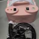 4-in-1 Electric Balloon Pump for All Balloons,Portable Dual Nozzle 600W Air Pump for Balloons,High Power Balloon Blower for Latex Foil 260q Mylar Balloon,Inflation Pool Float and Sports Balls (Pink)