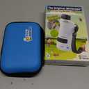 Microscope for Kids, 1200X Kids Microscope Pocket Portable Microscopes with Photo and Video Function, Mini Handheld Digital 2" Screen Rechargeable Student Edu Science Microscopes for Kids 6-7 8-12