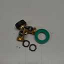 Biswing Garden Hose Splitter 2 Way, Heavy Duty Brass Connector Tap Splitter, Y Splitter 2 Valves with 2 Extra Rubber Washers