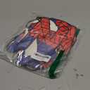 TaoBary Spider Theme 4th Birthday Banner, Pre-strung Swinging into 4 Banner, Ghost Spider 4th Birthday Decorations Party Supplies for Kids, Fourth Decor for 4 Year Old Boys Girls (Red and Blue)