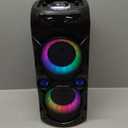 Portable Bluetooth Speaker 100W Big Powerful Wireless Boombox TWS Pairing Loud Stereo Sound Deep Bass Large Party Speakers with Subwoofer LED Lights for Outdoor Home Camping (BLACK)