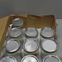 Encheng 32 oz Wide Mouth Mason Jars with Lids and Bands, 12 Pack Clear Glass Canning Jars for Fermenting, Preserving, Quart Size Large Mason Jars for Jam, Pickling, Meal Prep, DIY Crafts