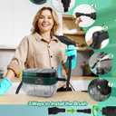 Handheld Steam Cleaner with Handle Control, 1.6L Large Water Tank, 3-Level Adjustable, Thickened Hose, Portable Steam Cleaner, High Temperature Pressurized Steamer for Home, Kitchen, Car (Dark Green)