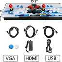 30000 Classic Arcade Game Machine 2 Players Pandoras Box 11 1280x720 Full HD Video Game Console with Arcade Joystick Support HDMI VGA Output, 25 x 8.5 x 2.3 inches