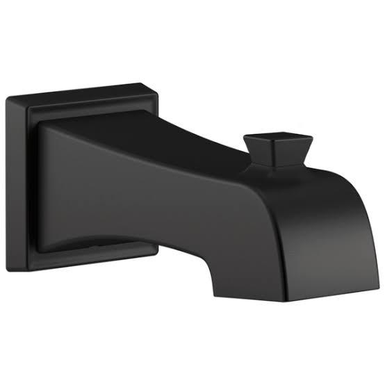 DELTA FAUCET RP77092BL Ashlyn Non Diverter Tub Spout, Matte Black
