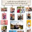 Orchroma Friends Picture Frames Collage Wall Decor,Long Distance Friendship Gifts,Friends Photo Picture Board,Hanging Photo Display with Clips,Home Liveing Room Dorm Bedroom Wall Decor(Burlywood) (15.7x5 inch)