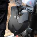 Full Face Motorcycle Helmet with Spoiler - Advanced Aero Design for Men and Women (Unisex) (Size: L 59-60cm, Black)