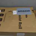 Bed Rails for Elderly Adults Safety - ASTM Approved Adjustable Bed Cane Supports 350LBS with Non-Slip Grip & Storage Pocket, Stable Bed Assist Rails for Seniors, Tool-Free (Medium, Black Curved Handle Without Light)