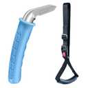 Car Door Handle for Elderly, Portable Car Assist Handle, with Car Grab Handle, Vehicle Assist Handles Designed for Seniors and Handicapped (Blue - 1 Pack Handle + Strap)