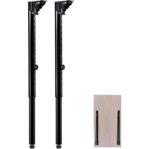 Folding Adjustable Table Legs 2 PCS, Adjustable Height 22.5- 34.5 DIY Desk Legs, Foldable Furniture Legs for Outdoor Camper, RV, Coffee Dinner Table, Tabletops, Kitchen