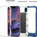 MARKILL Compatible with iPhone Air Case 6.5 Inch 2025 with 360 Degree Rotate Ring Stand, Military Grade Drop Protection Full Body Rugged Protective Case Kids Blue