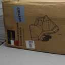 Sheenive Stadium Seat with Back Support Padded Bleacher Chairs with Back and Cushion, Portable Folding Bleacher Seat with Armrest, 6 Reclining Positions, Large Stadium Seat with Cup Holders & Pockets (20.5" Wide, Black, 2 Pack)