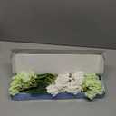 MARTINE MALL 4Pcs 21in Hydrangea Artificial Flowers, Latex Real Touch Hydrangeas Lifelike Large Hydrangea Flowers for Home Decor Party Arrangements Wedding Bouquets Centerpieces (2White&2Light Green)