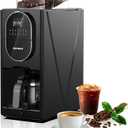 Coffee Maker with Grinder & Brew,5 Cup Sizes,Touch Screen Control