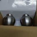 BESTTEN [2 Pack] Entry Door Knob with Lock, Keyed Different Door Lock for Exterior Door and Front Door, Standard Ball, Satin Nickel