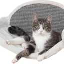 Trixie Wall Mounted Cat Lounge Set with Hammock & Condo Climbing Shelves with Plush Condos & Sisal Steps Wall-Mounted Cat Furniture for Scratching & Lounging Gray, 18.75 x 11 x 11.25 in
