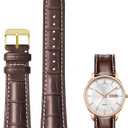 Quick Release Genuine Leather Watch Band Italian Alligator Grain Calfskin Business Casual Universal 12 to 24mm Men Women
