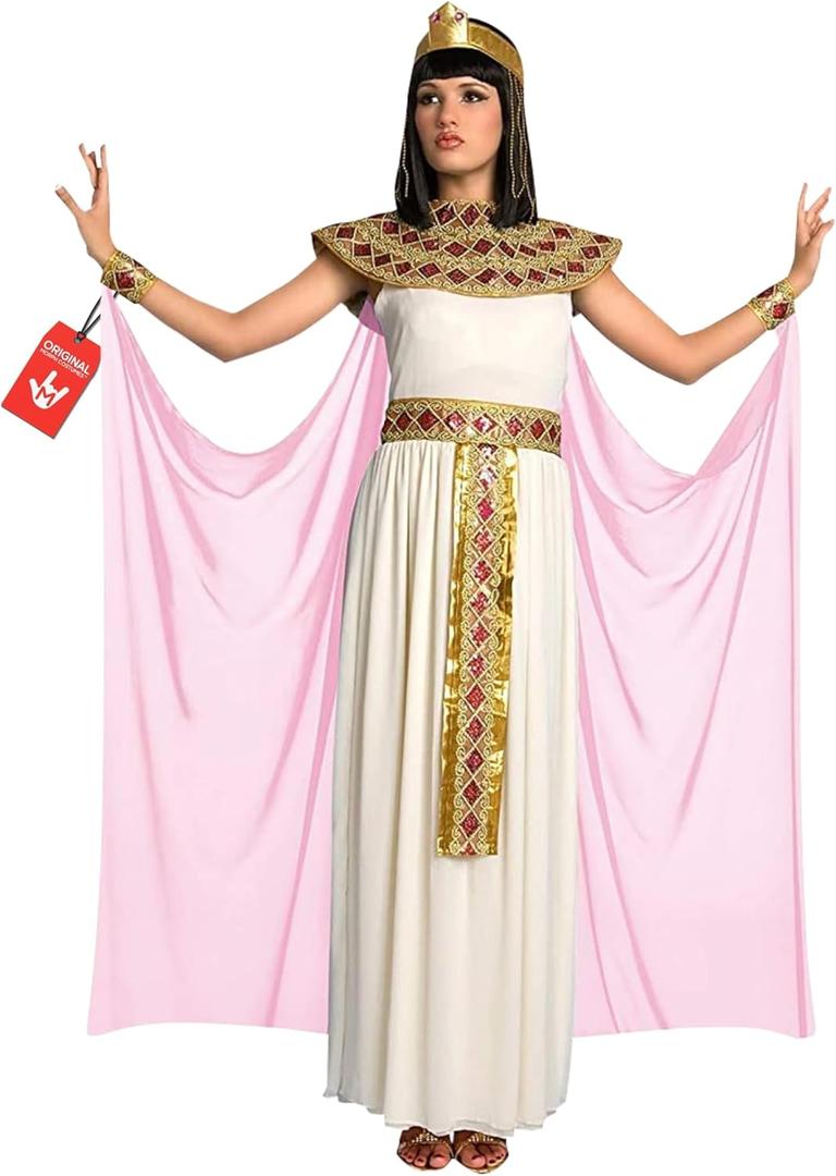 Morph Cleopatra Costume Women, Egyptian Costume Woman, Cleopatra Costumes, Cleo De Nile, Halloween Costumes for Women Adult (X-Large)