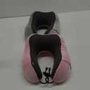 Neck Pillow Airplane-2 Pack Memory Foam Travel Pillow, Soft Support Travel Neck Pillow for Travelling, Sleeping Rest, Car, Train and Home Use (Grey&Pink)